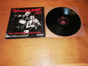 Discharge – The Nightmare Continues... Live 1990 Clay Records – CLAY 107 UK Pressung VG+/VG+